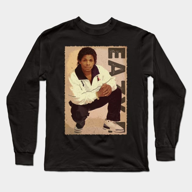 Eazy E's Attitude Portraits Reflecting Rap's Raw Spirit Long Sleeve T-Shirt by Super Face